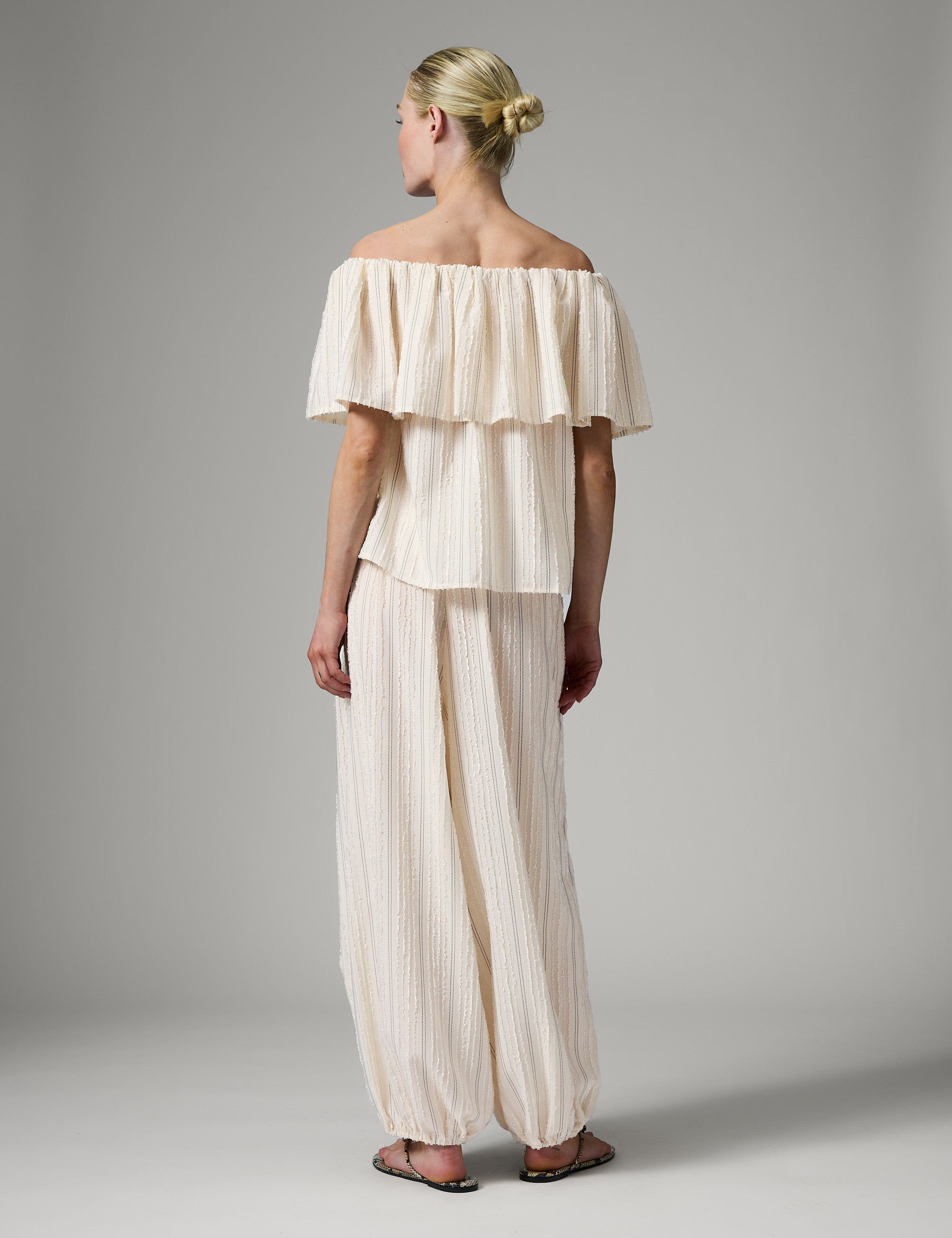 DAY Birger ét Mikkelsen Hera - Raw Stripes Tops & T-Shirts 110605 Jet Stream