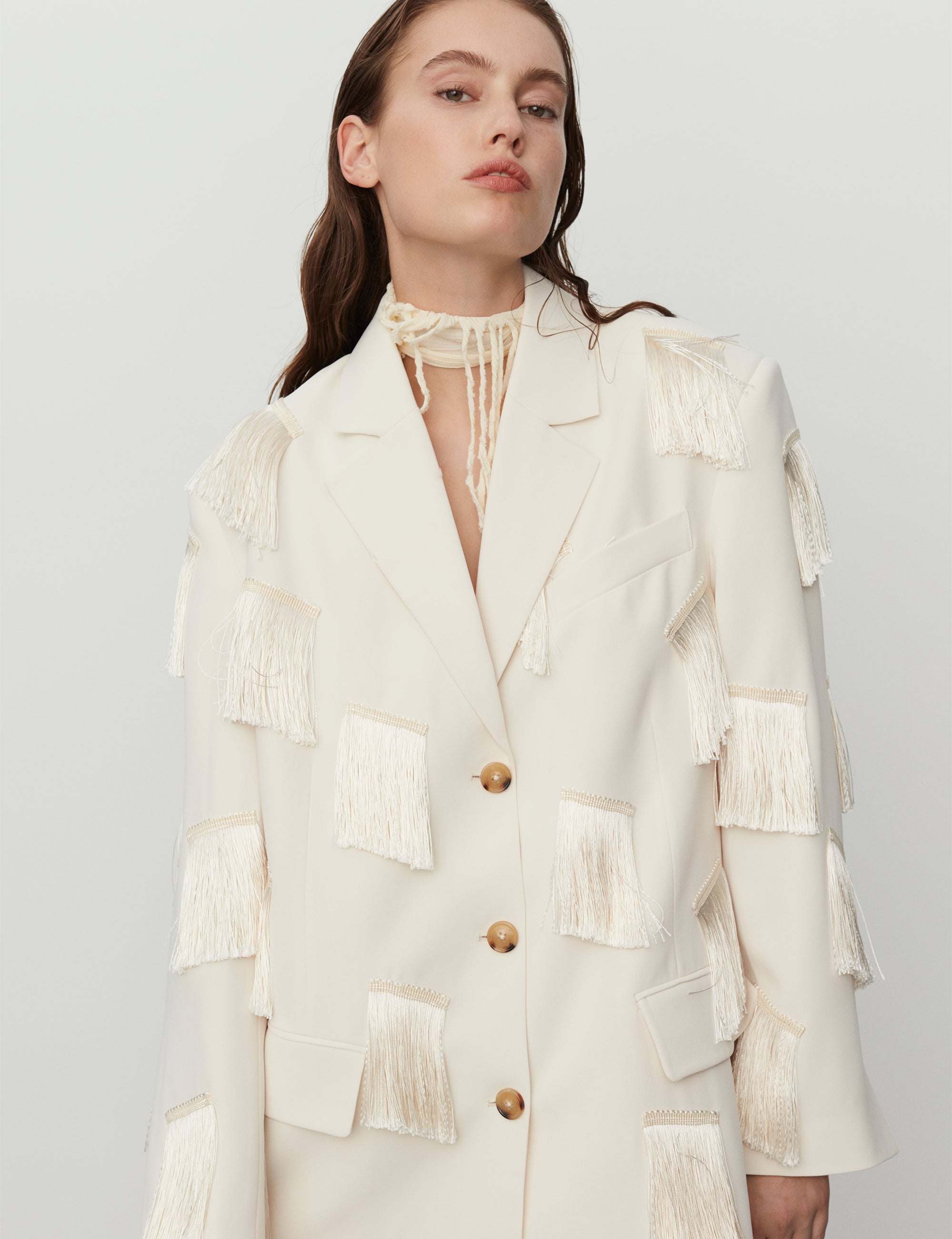DAY Birger ét Mikkelsen Jeramiah - Classic Gabardine Blazer 01002 Ivory Shade