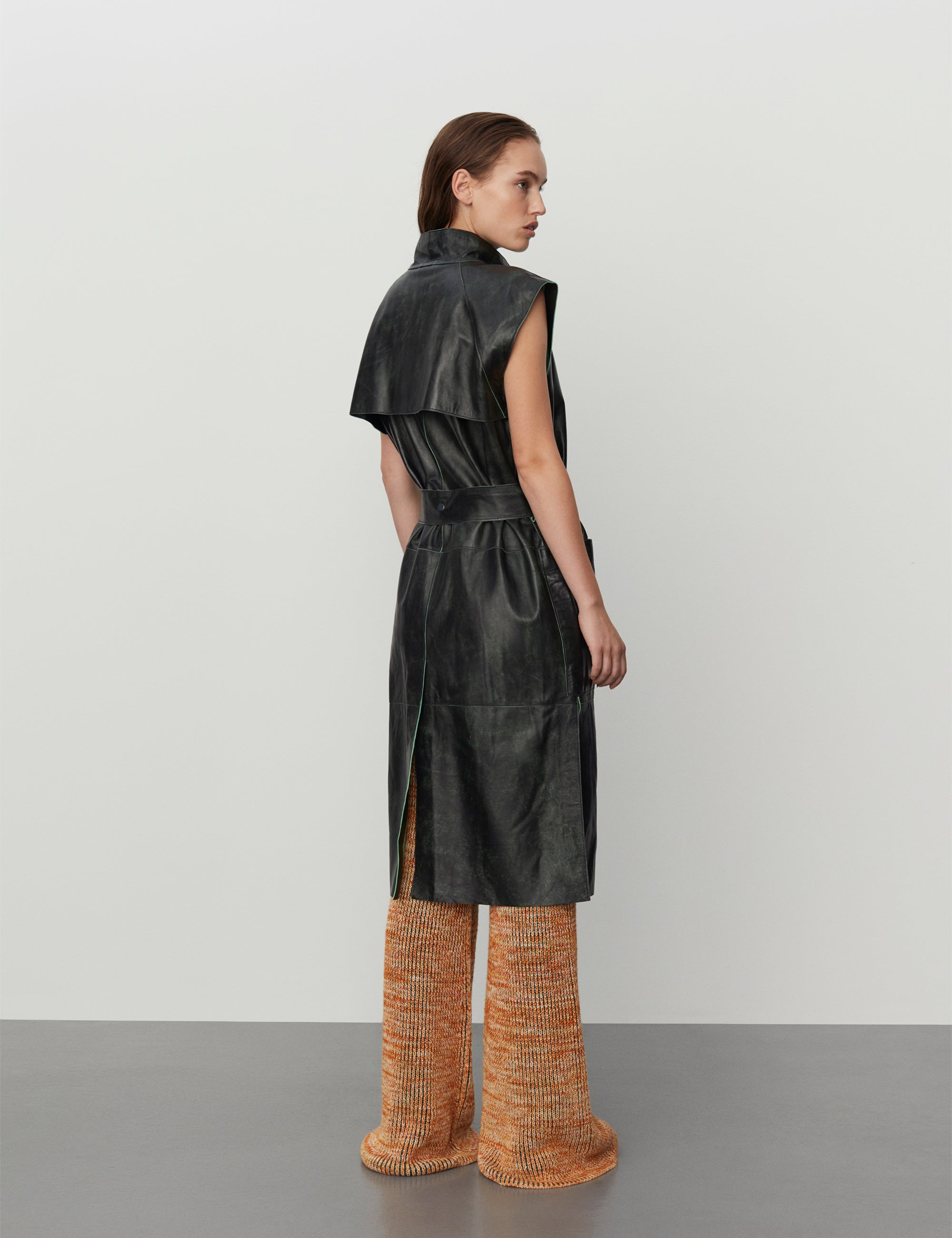 DAY Birger ét Mikkelsen Keith - Leather Contemporary Waistcoat 190303 Black