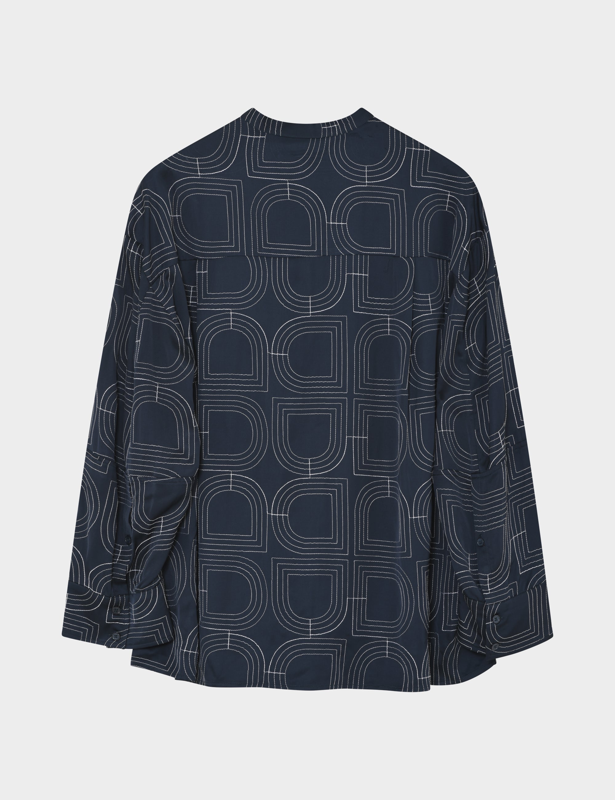 DAY Birger ét Mikkelsen Kerry - Fluid Viscose Stitch Shirts & Blouses 194020 DARK SAPPHIRE.