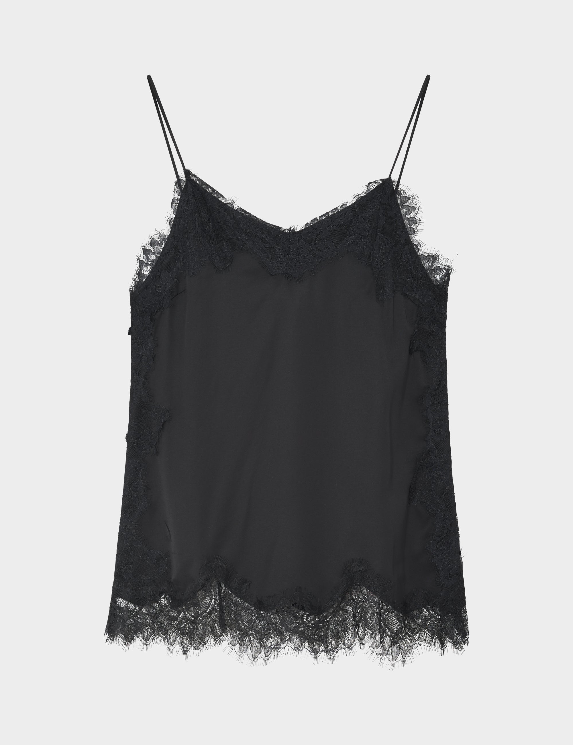 DAY Birger ét Mikkelsen Lacey - Fluid Viscose Top 190303 Black
