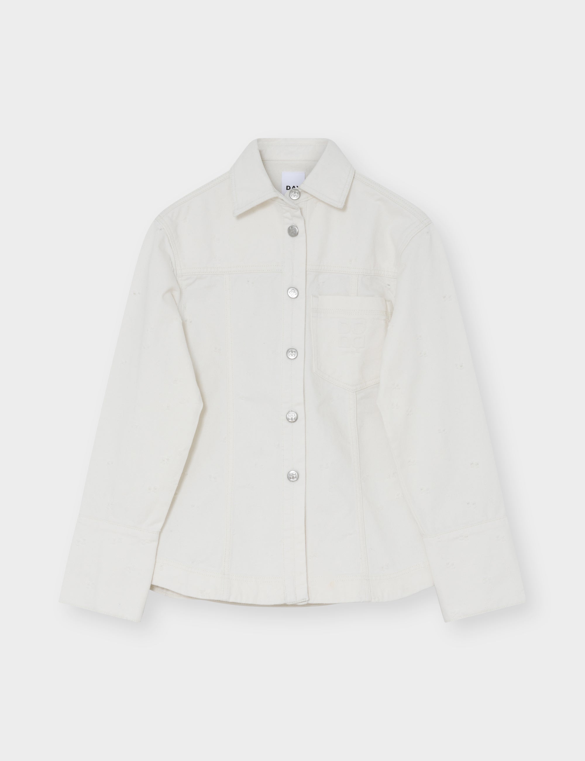DAY Birger ét Mikkelsen Liesl - Distressed Canvas - Shirt Shirt 110605 Jet Stream