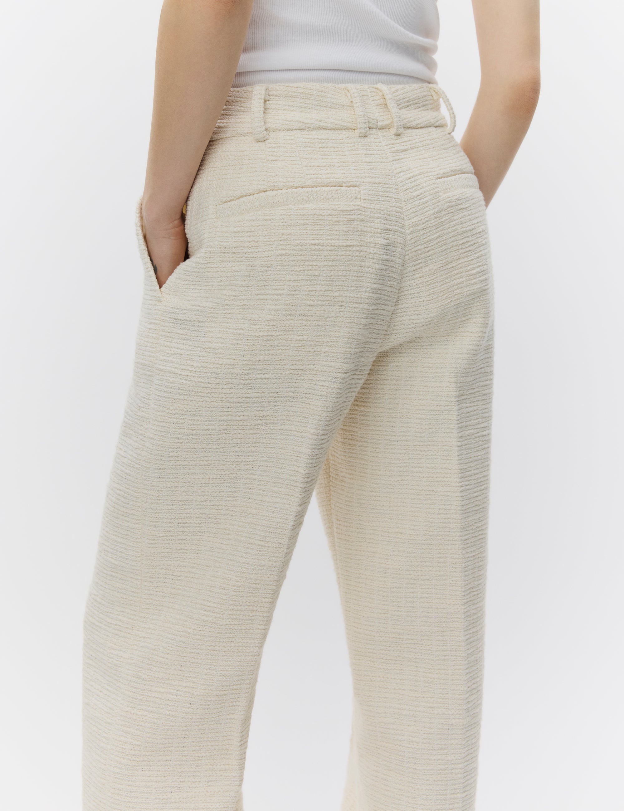 DAY Birger ét Mikkelsen Liliane - Modern Boucle Pants 120110 PISTACHIO SHELL.