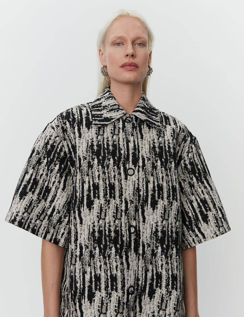 DAY Birger ét Mikkelsen Lilo - Artistic Texture Shirts & Blouses 190303 BLACK