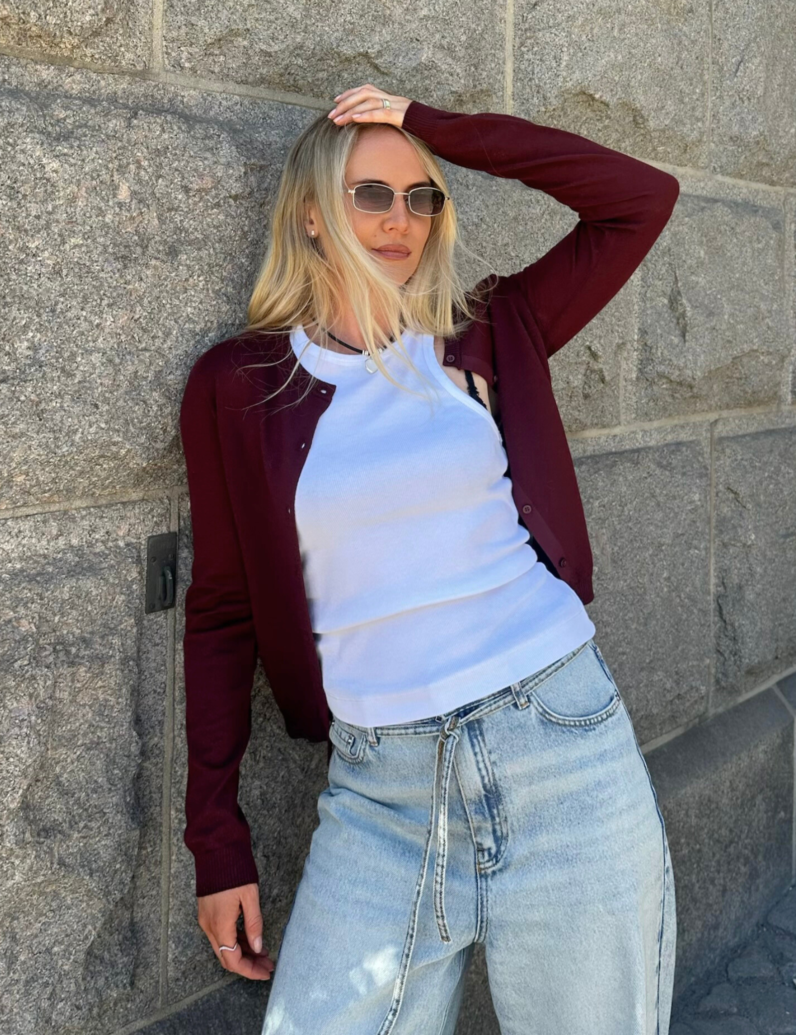 DAY Birger ét Mikkelsen Luna - Daily Elements Cardigan 191317 Bitter Chocolate