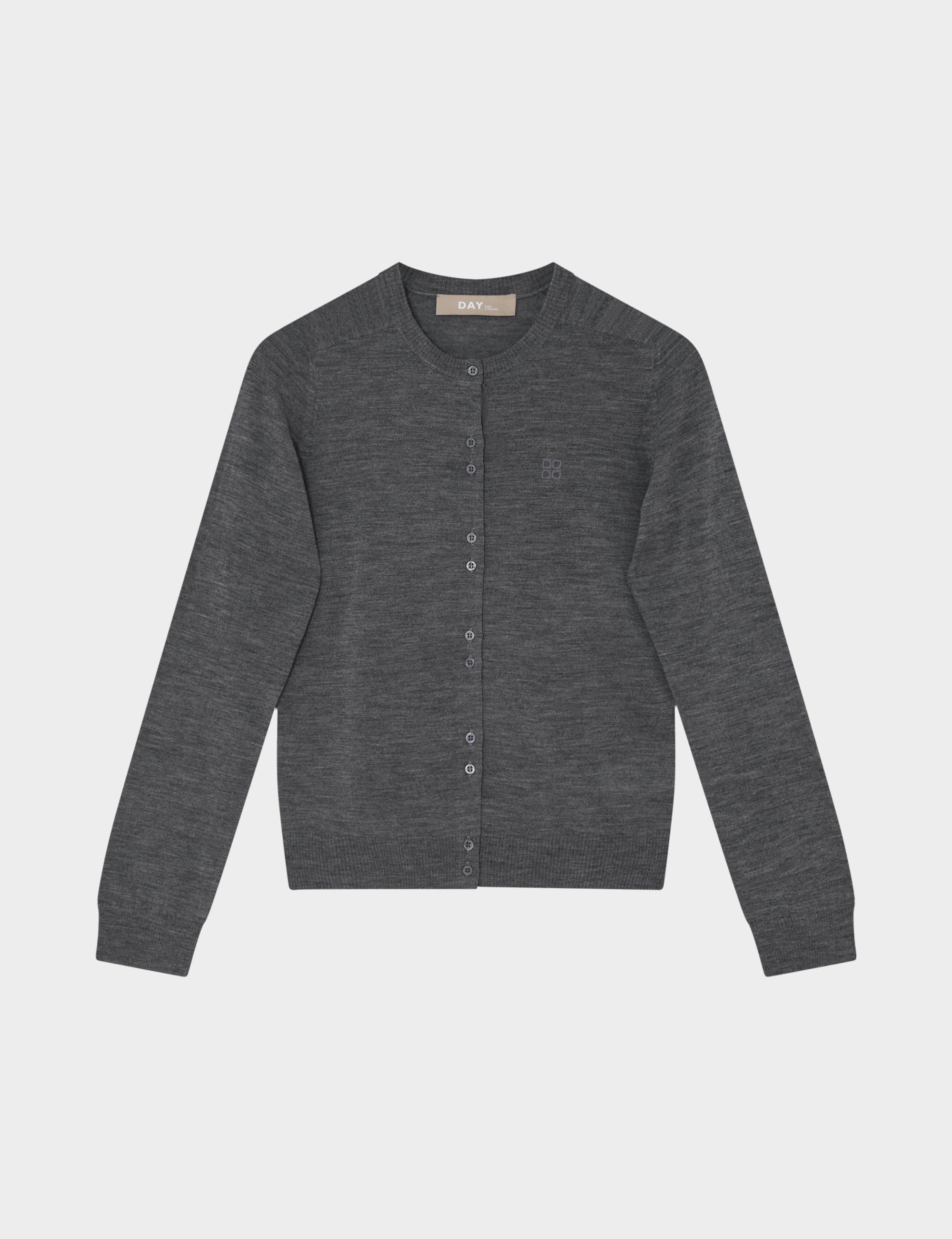 DAY Birger ét Mikkelsen Luna - Daily Elements Cardigan 500006 Medium Grey Melange
