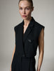 Marnie - Classic Gabardine - Vest - Black