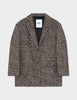 Martha - Heavy Slub Wool - CHOCOLATE PLUM