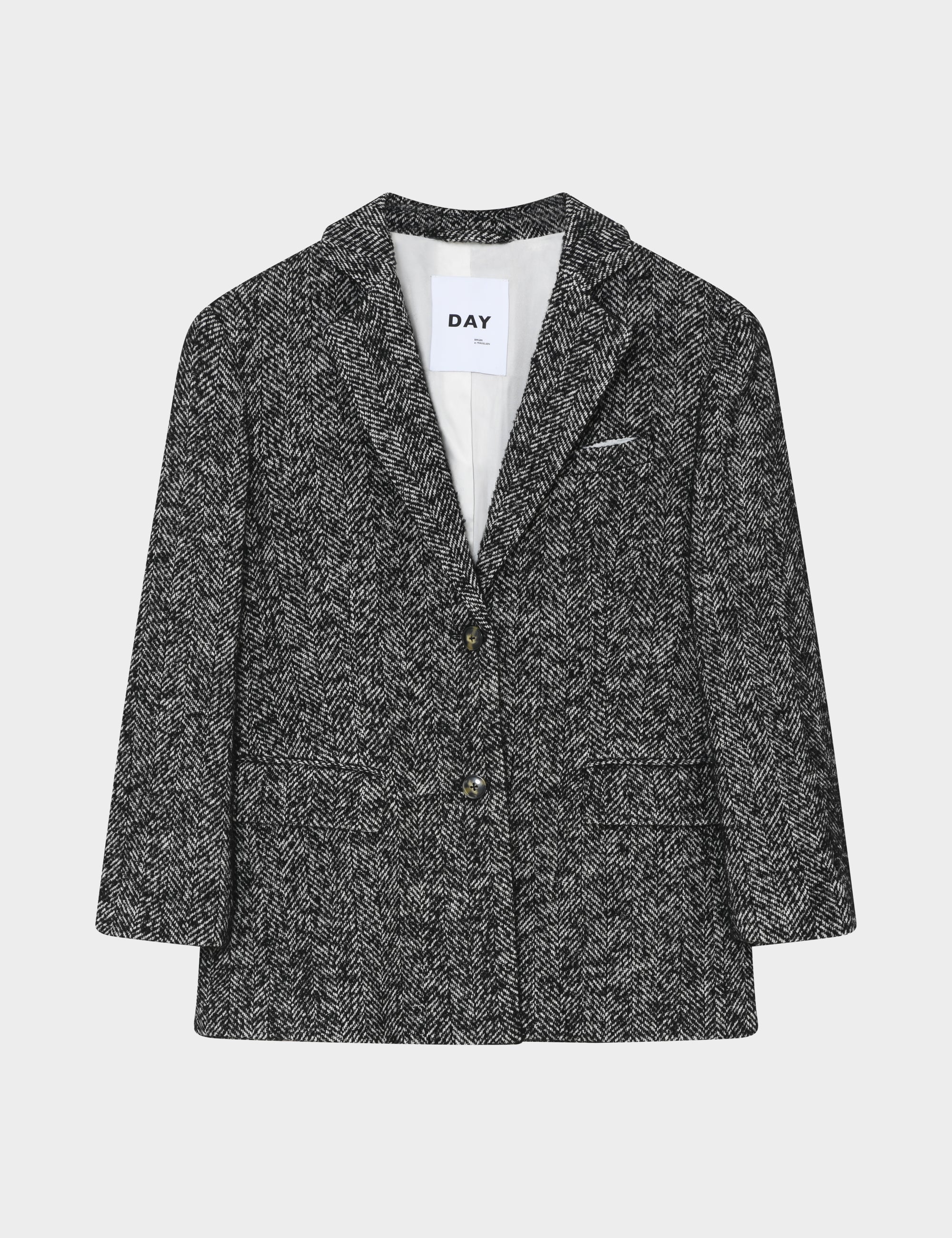DAY Birger ét Mikkelsen Martha - Heavy Slub Wool Blazer 500015 BLACK MIX
