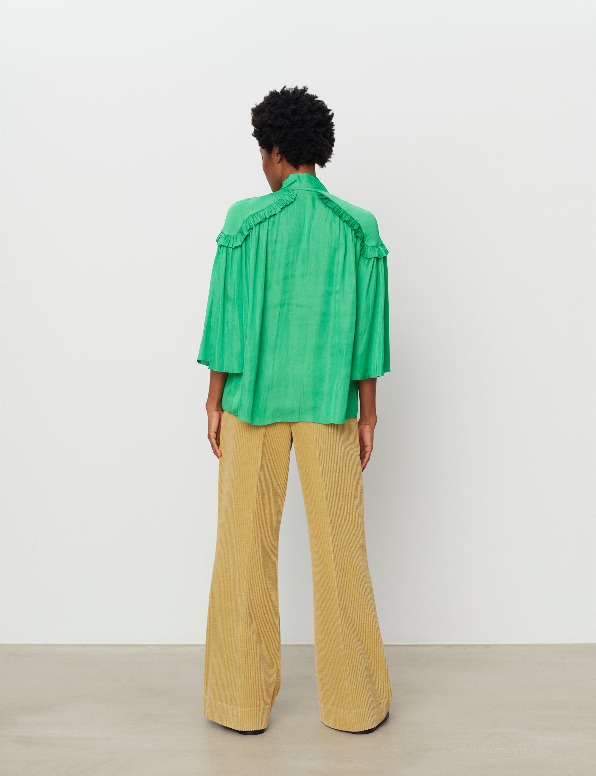 DAY Birger ét Mikkelsen Mateo - Modern Drape Shirts & Blouses 166138 KELLY GREEN