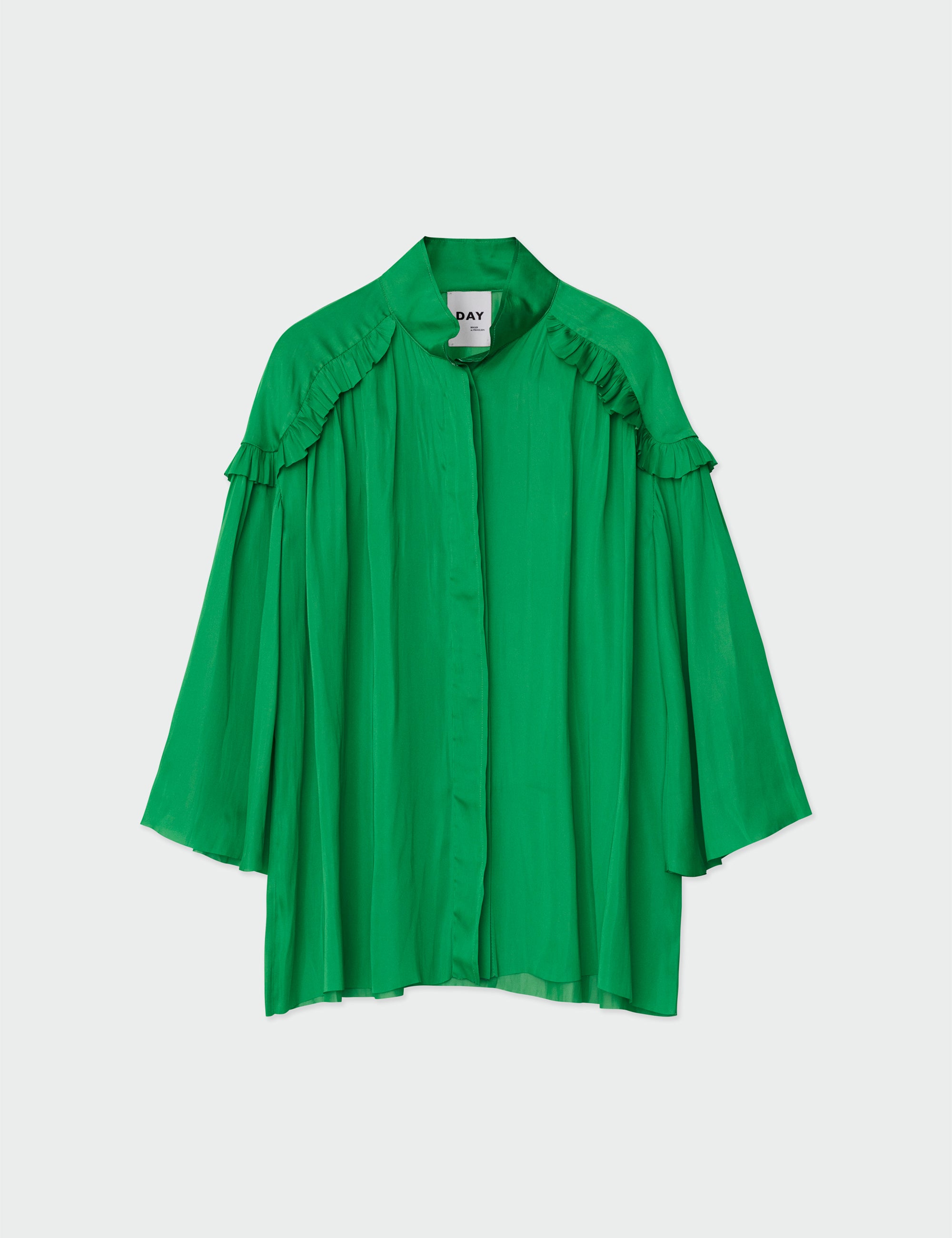 DAY Birger ét Mikkelsen Mateo - Modern Drape Shirts & Blouses 166138 KELLY GREEN