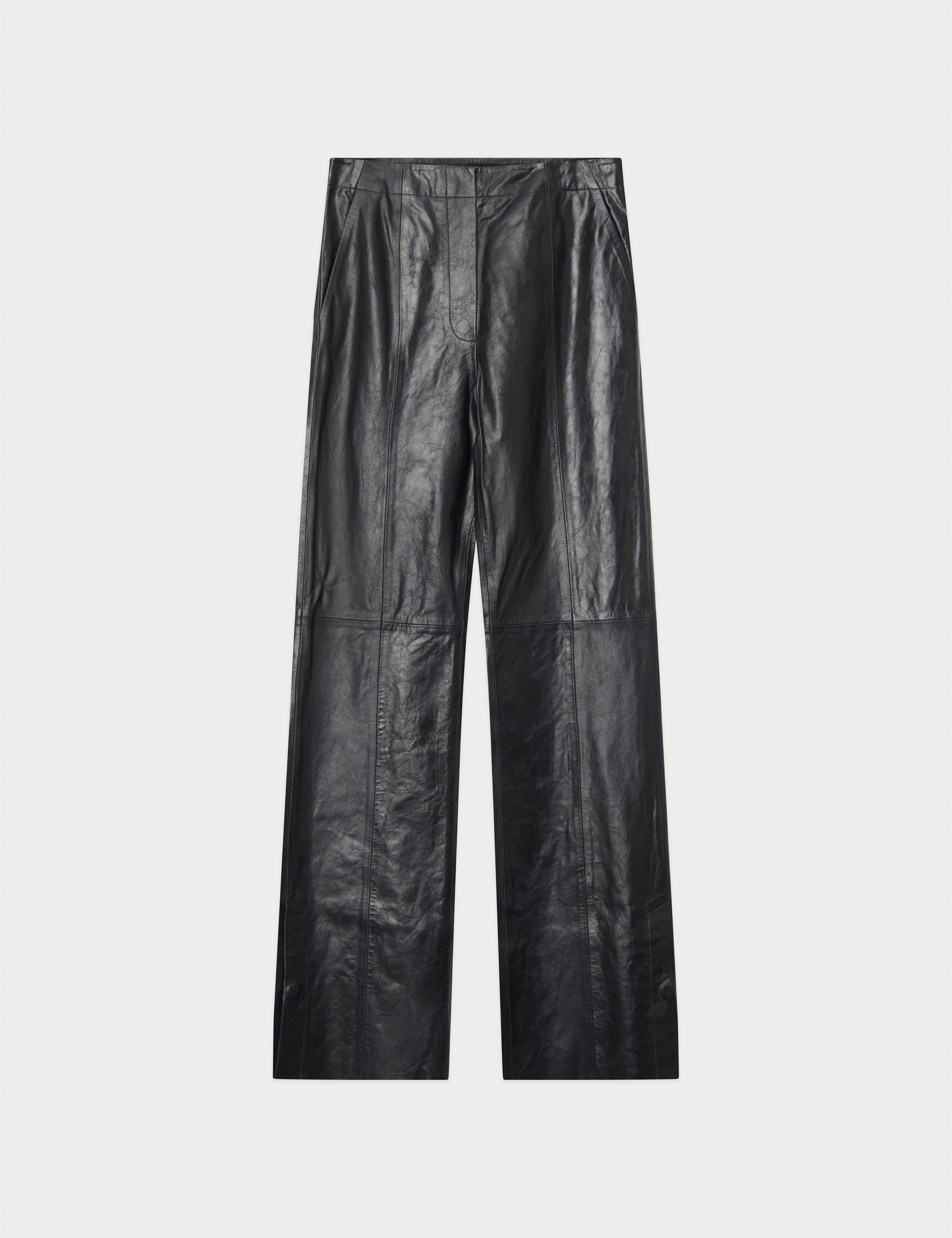 DAY Birger ét Mikkelsen Milo - Crinkled Leather Pants 190303 Black