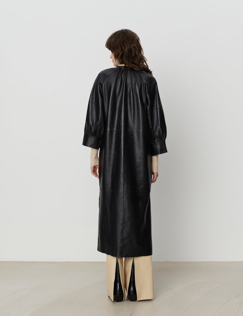 DAY Birger ét Mikkelsen Nella - Soft Leather Dress 190303 BLACK