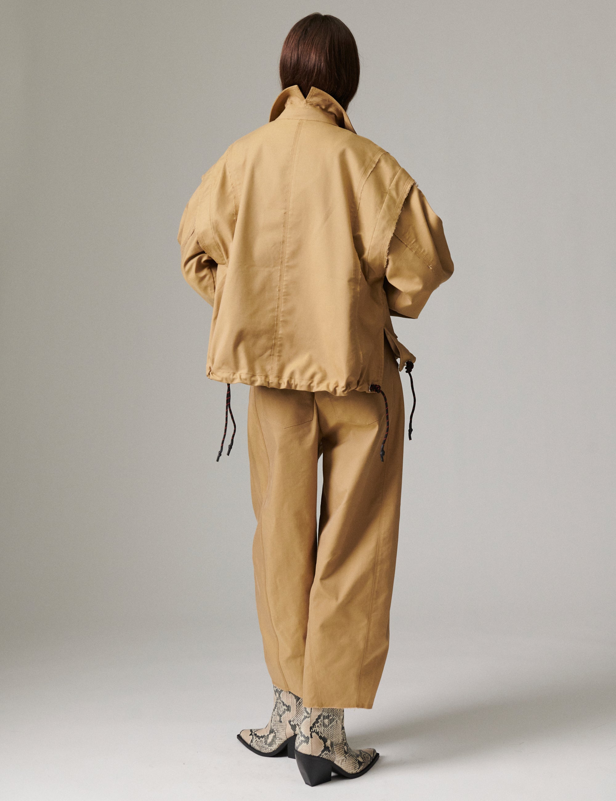 DAY Birger ét Mikkelsen Nicol - Canvas Deluxe - Pants Pants 170836 ECRU OLIVE