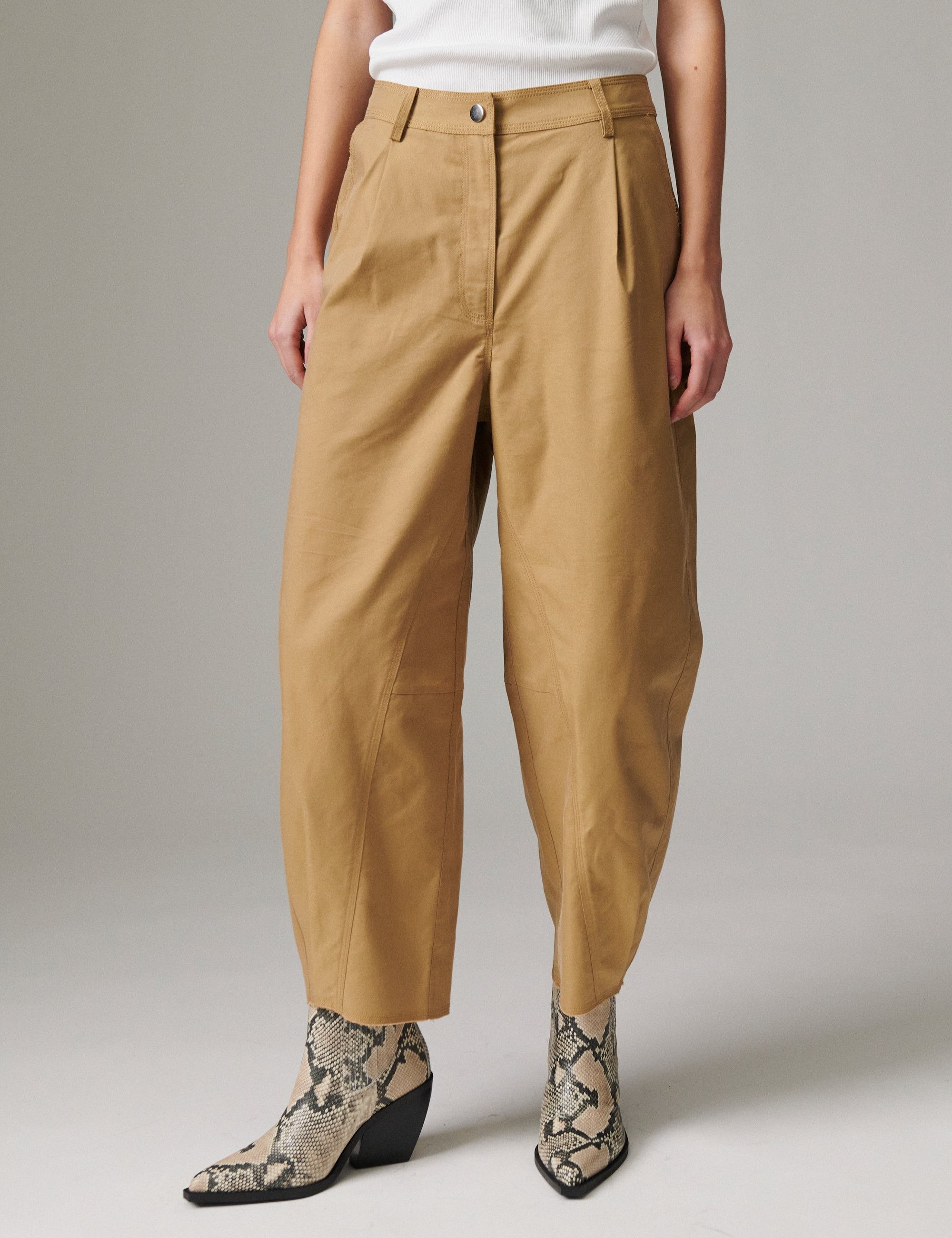 DAY Birger ét Mikkelsen Nicol - Canvas Deluxe - Pants Pants 170836 ECRU OLIVE