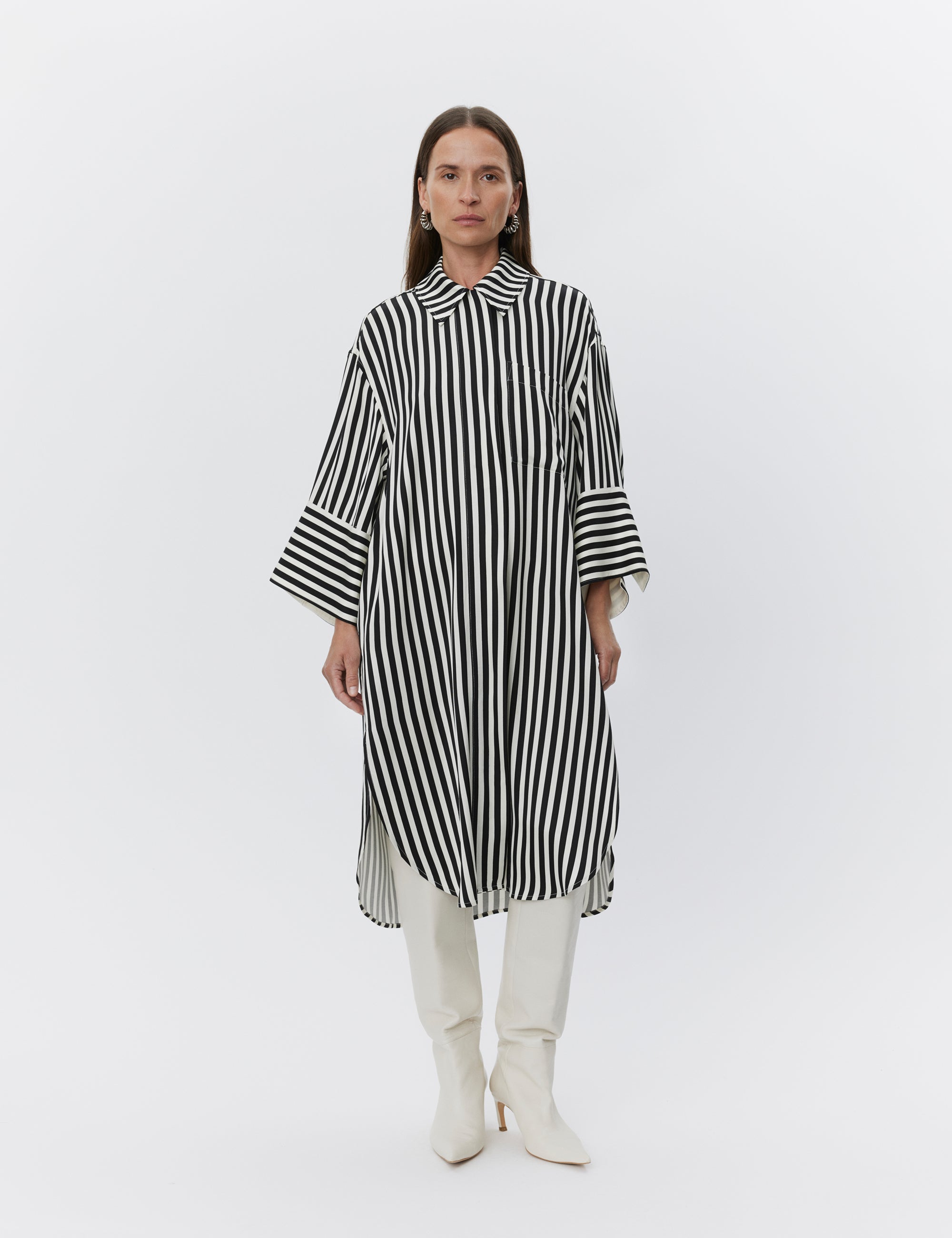 DAY Birger ét Mikkelsen Noe - Striped Viscose Dress 500143 FLUID STRIPES