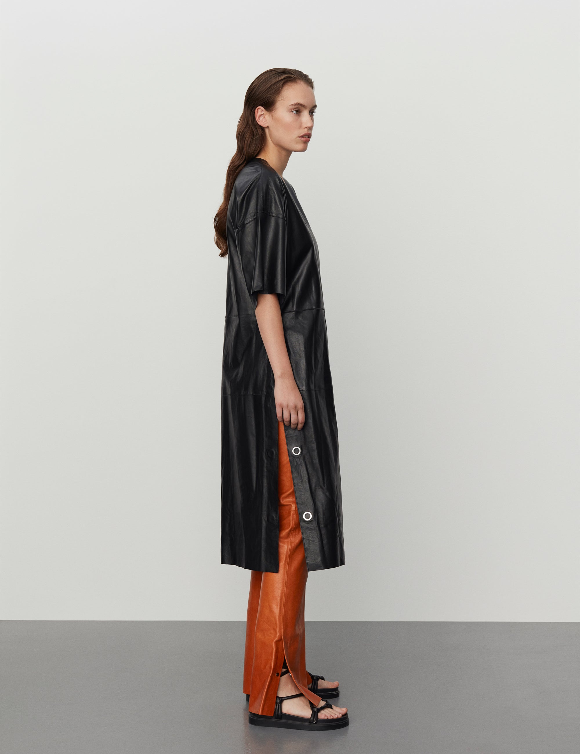 DAY Birger ét Mikkelsen Ottilie - Soft Leather Dress 190303 Black