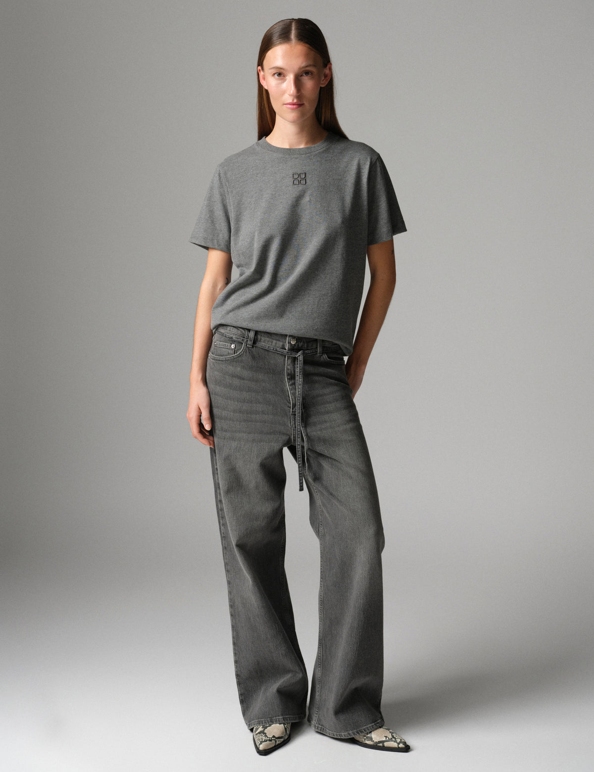 DAY Birger ét Mikkelsen Parry - Heavy Jersey - T-shirt T-shirt 500006 Medium Grey Melange