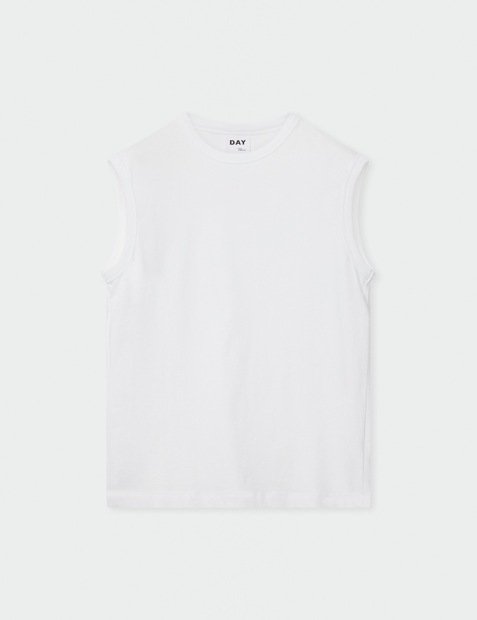 DAY Birger ét Mikkelsen Pedro - Heavy Jersey Tops & T-Shirts 110601 BRIGHT WHITE