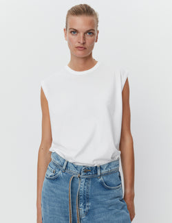 DAY Birger ét Mikkelsen Pedro - Heavy Jersey RD Tops & T-Shirts 110601 BRIGHT WHITE