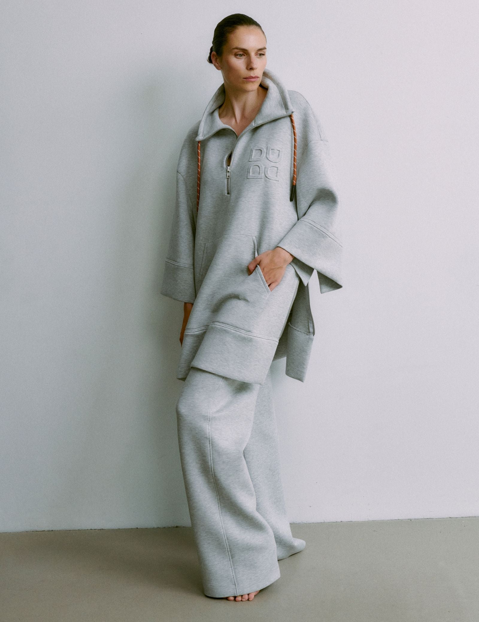 DAY Birger ét Mikkelsen Perry - Scuba Cardigan 500056 GREY MELANGE