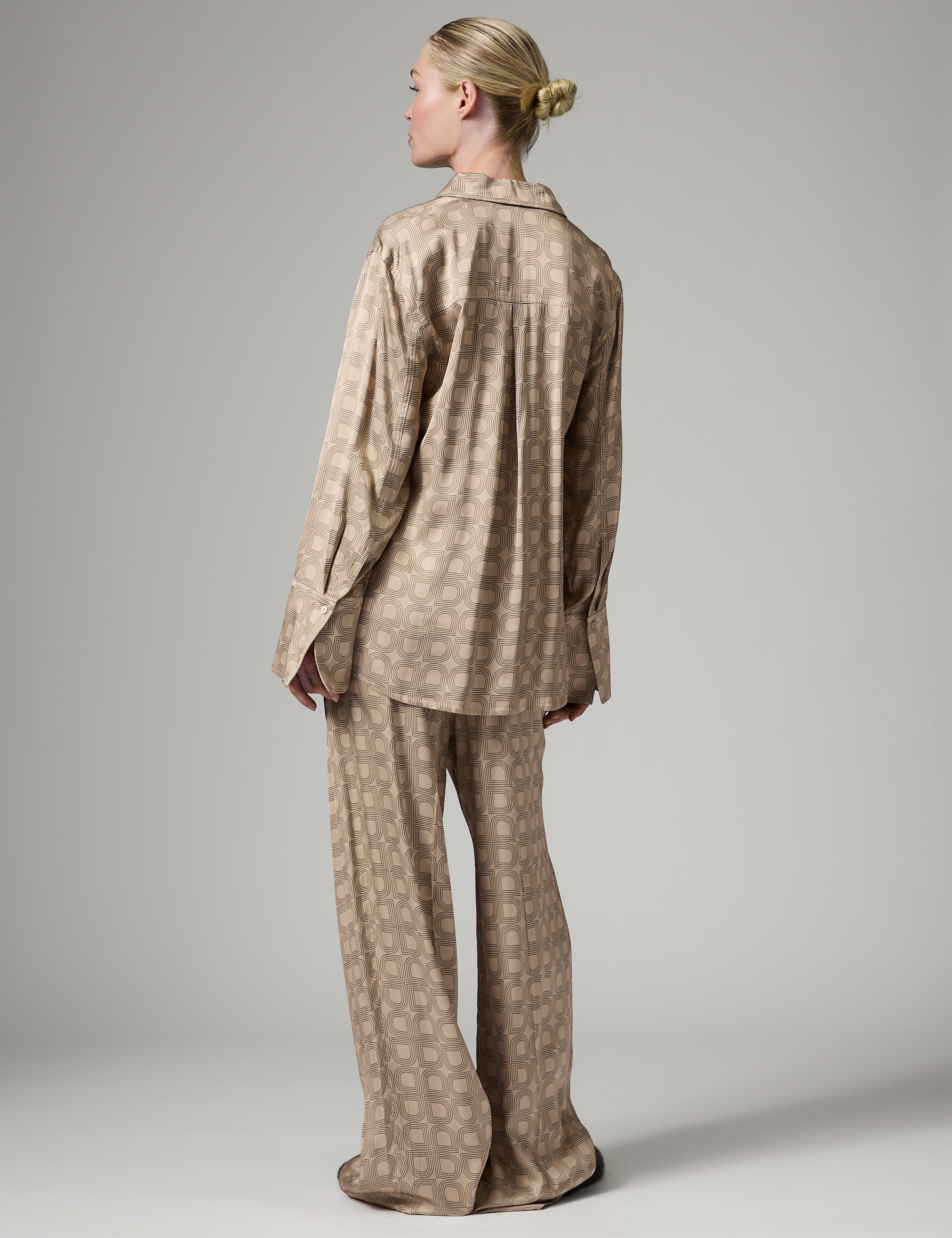 DAY Birger ét Mikkelsen Phoebe - Fluid Viscose Pants 151304 HUMUS