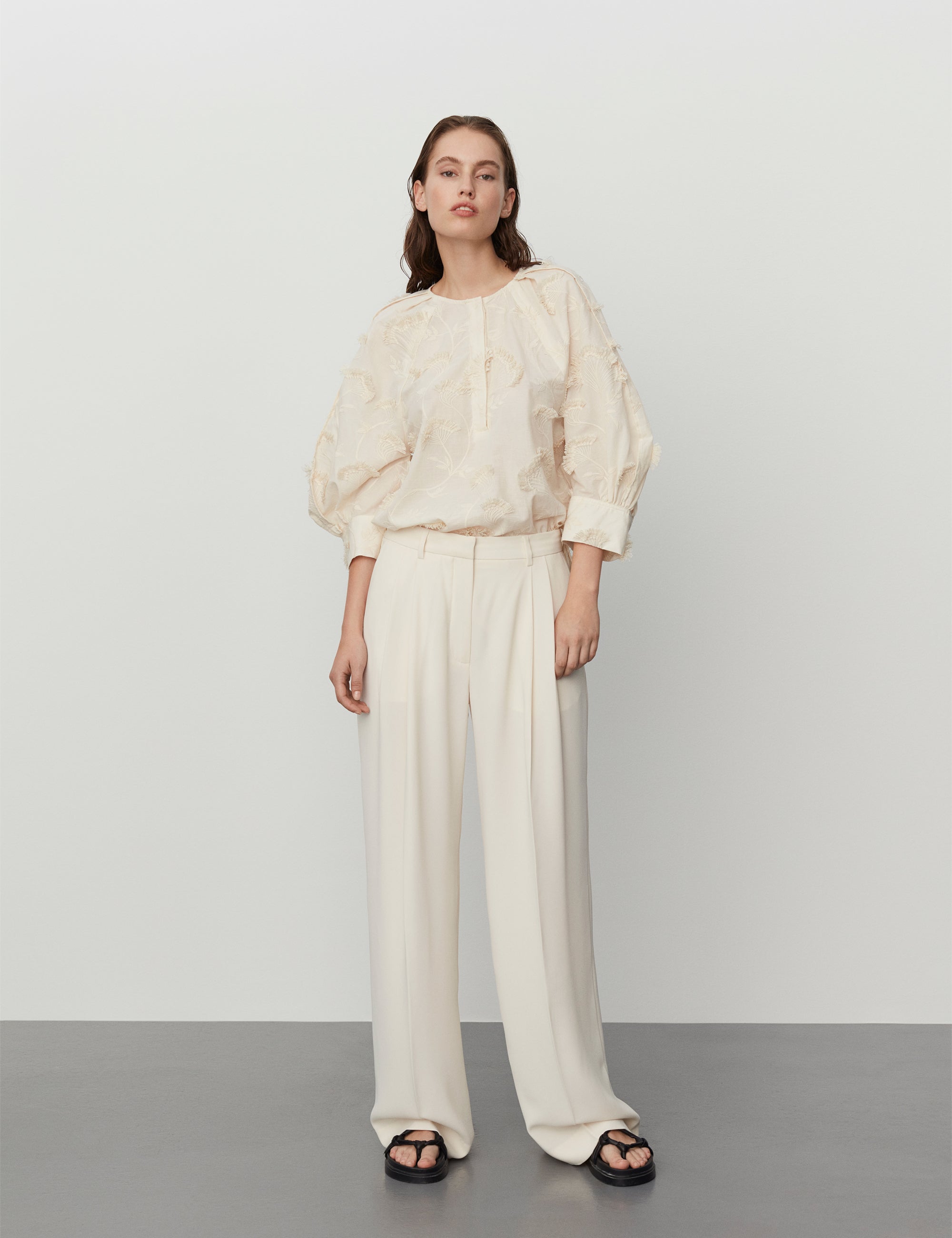 DAY Birger ét Mikkelsen Porter - Blooming Fringes Shirts & Blouses 110605 Jet Stream