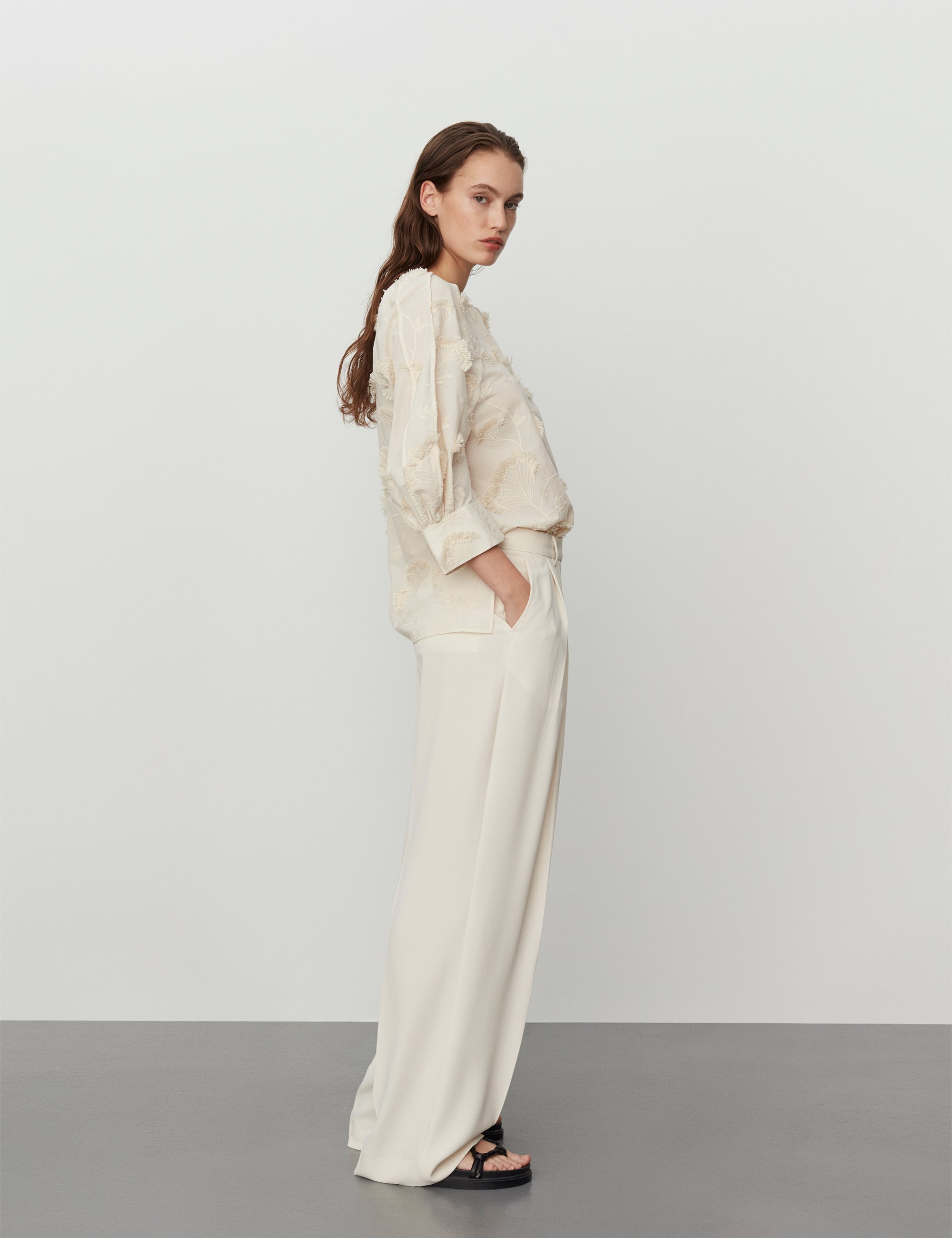 DAY Birger ét Mikkelsen Porter - Blooming Fringes Shirts & Blouses 110605 Jet Stream
