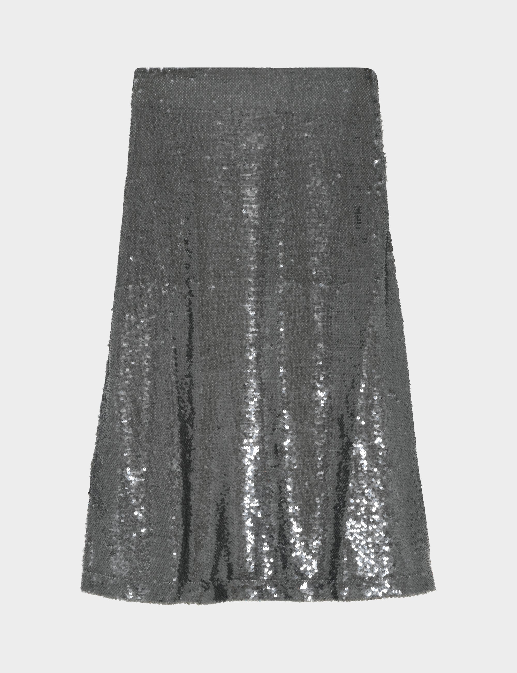 DAY Birger ét Mikkelsen Sarit - Sequins Skirt 500091 SILVER MIX