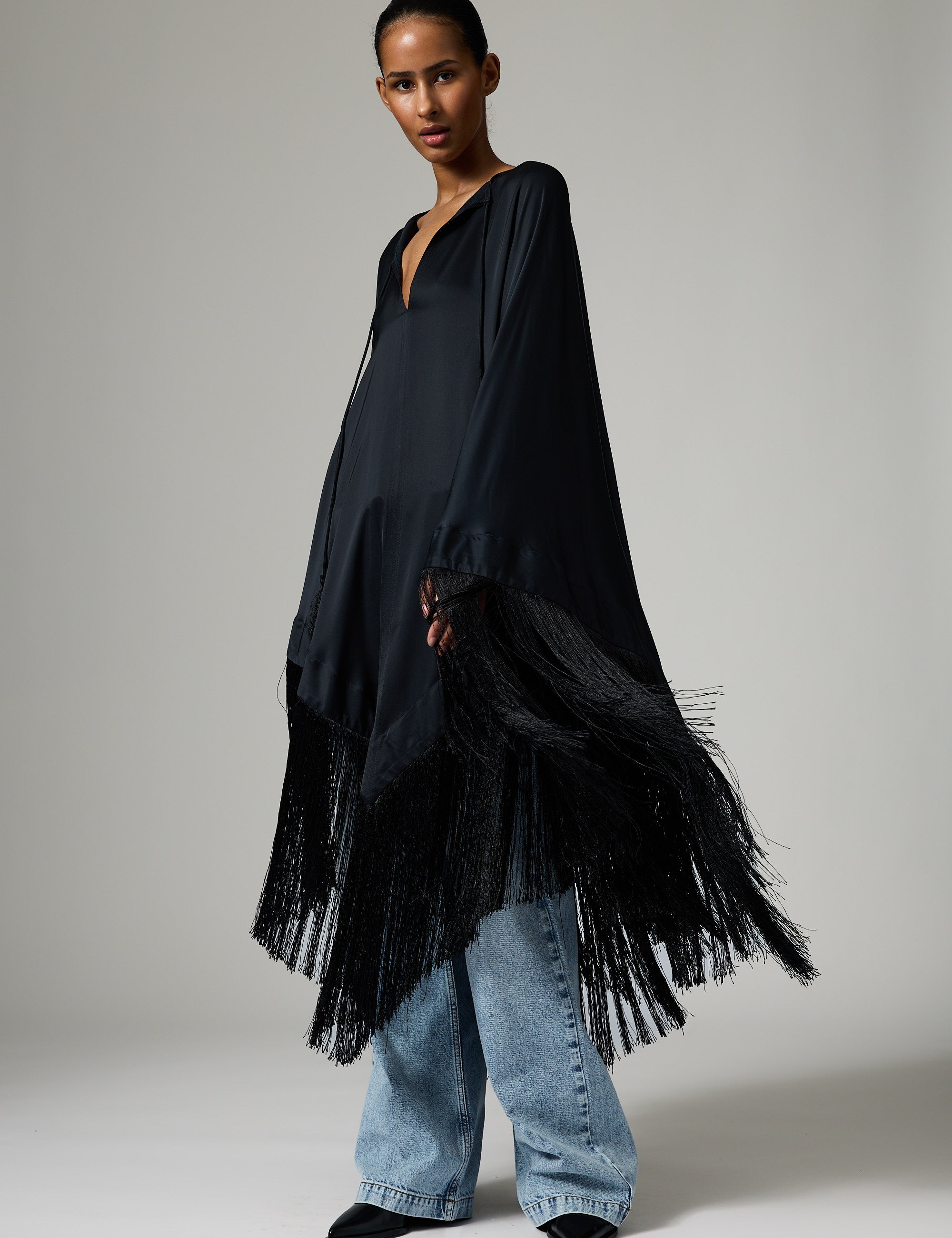 DAY Birger ét Mikkelsen Saxon- Fluid Viscose Scarf 190303 Black