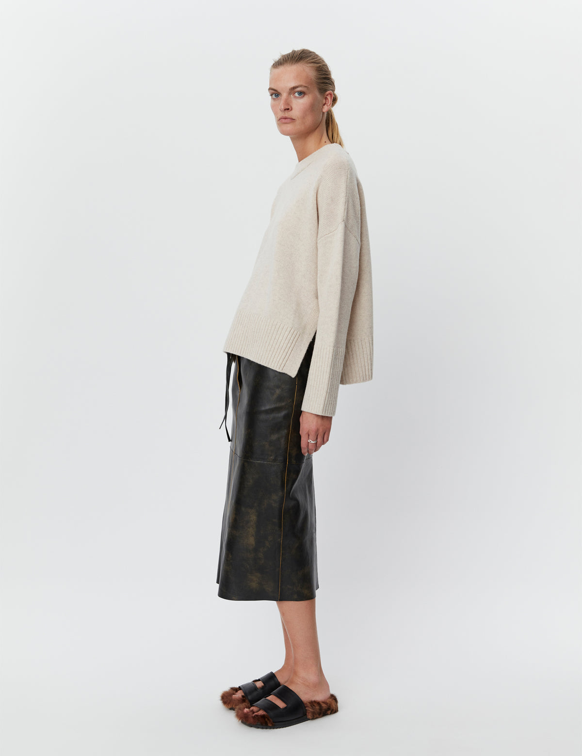 DAY Birger ét Mikkelsen Sherry - Soft Lamb Pullover 500002 CREME MELANGE