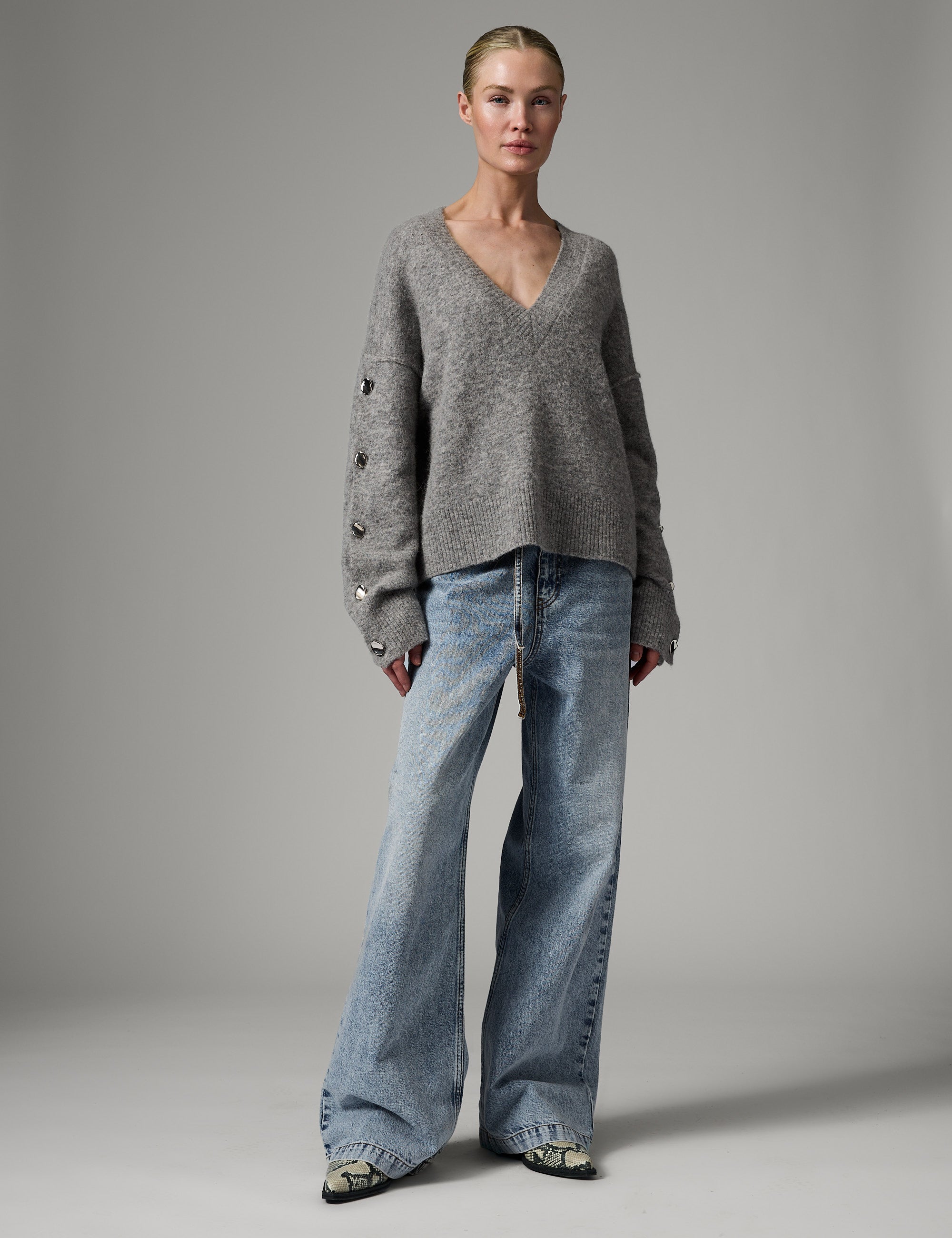 DAY Birger ét Mikkelsen Solange - Cozy Days - Pullover Pullover 500056 Grey Melange