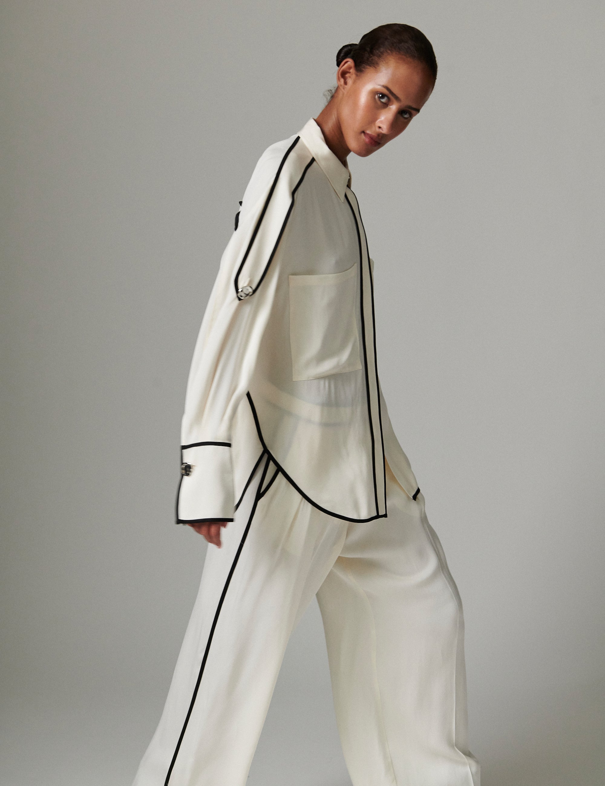 DAY Birger ét Mikkelsen Stello - Matte Crepe - Shirt Shirts & Blouses 110605 Jet Stream