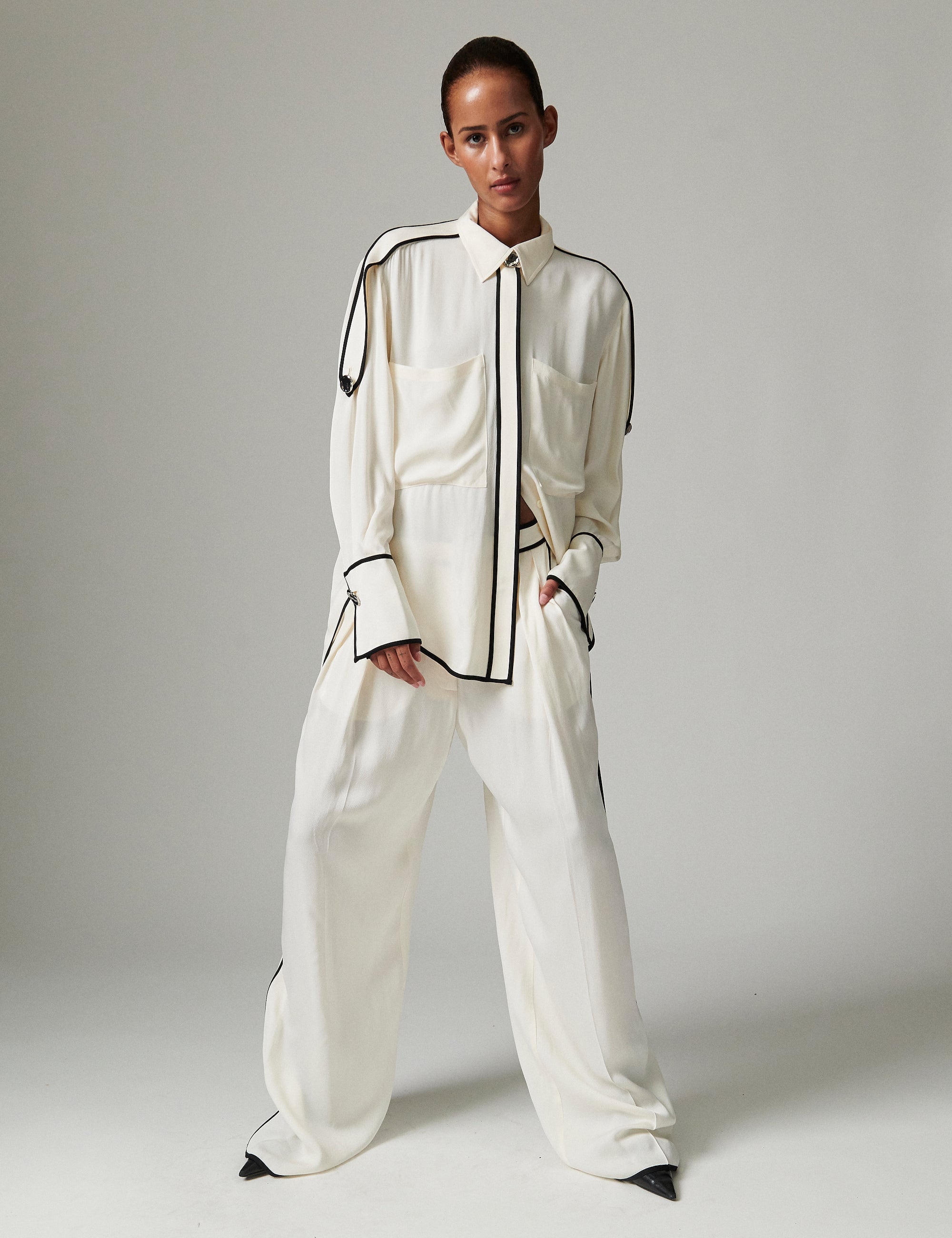 DAY Birger ét Mikkelsen Stello - Matte Crepe - Shirt Shirts & Blouses 110605 Jet Stream