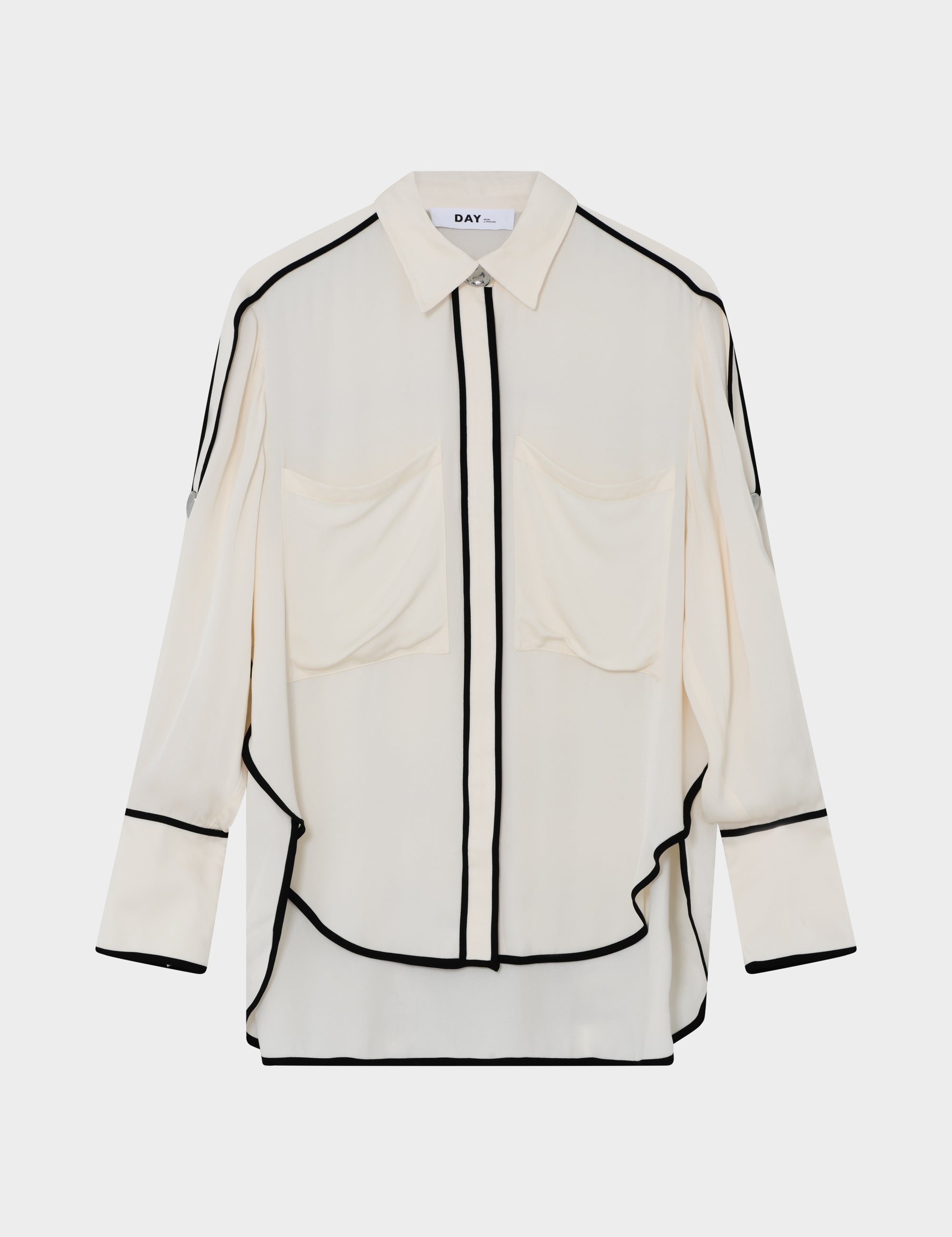 DAY Birger ét Mikkelsen Stello - Matte Crepe - Shirt Shirts & Blouses 110605 Jet Stream