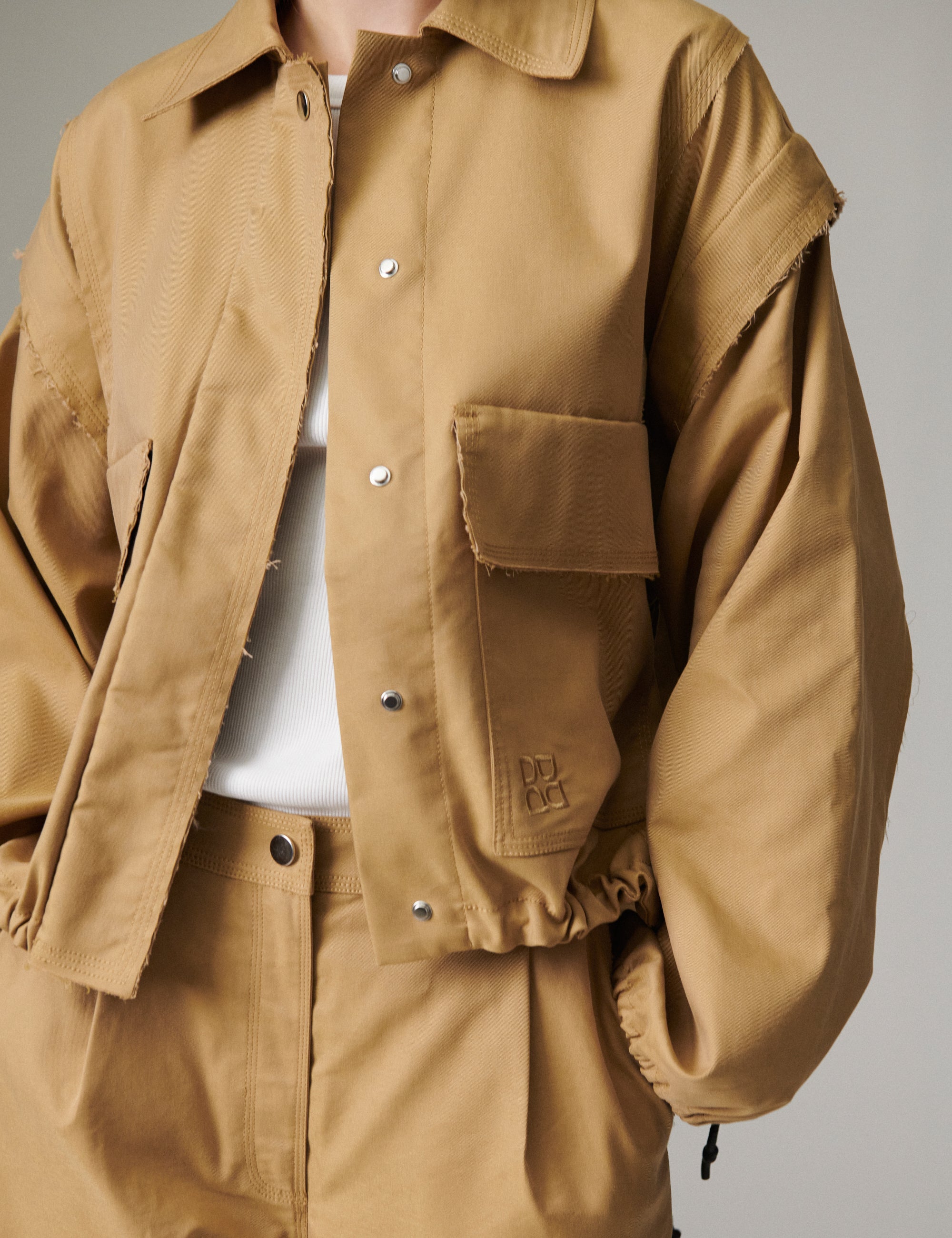 DAY Birger ét Mikkelsen Stevens - Canvas Deluxe - Jacket Jacket 170836 ECRU OLIVE