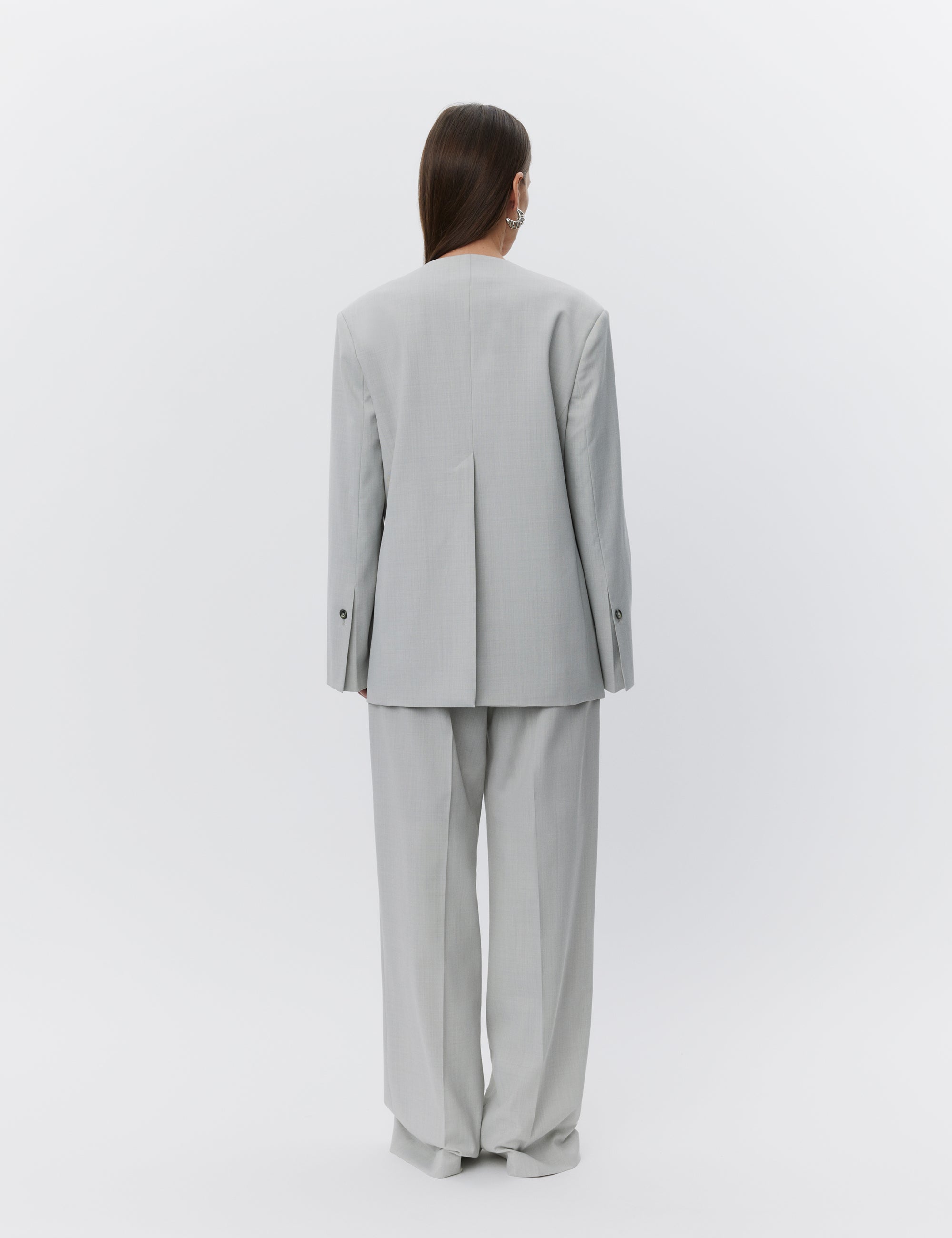 DAY Birger ét Mikkelsen Suzette - Classic Wool Blend Blazer 500132 MISTY BLUE MELANGE