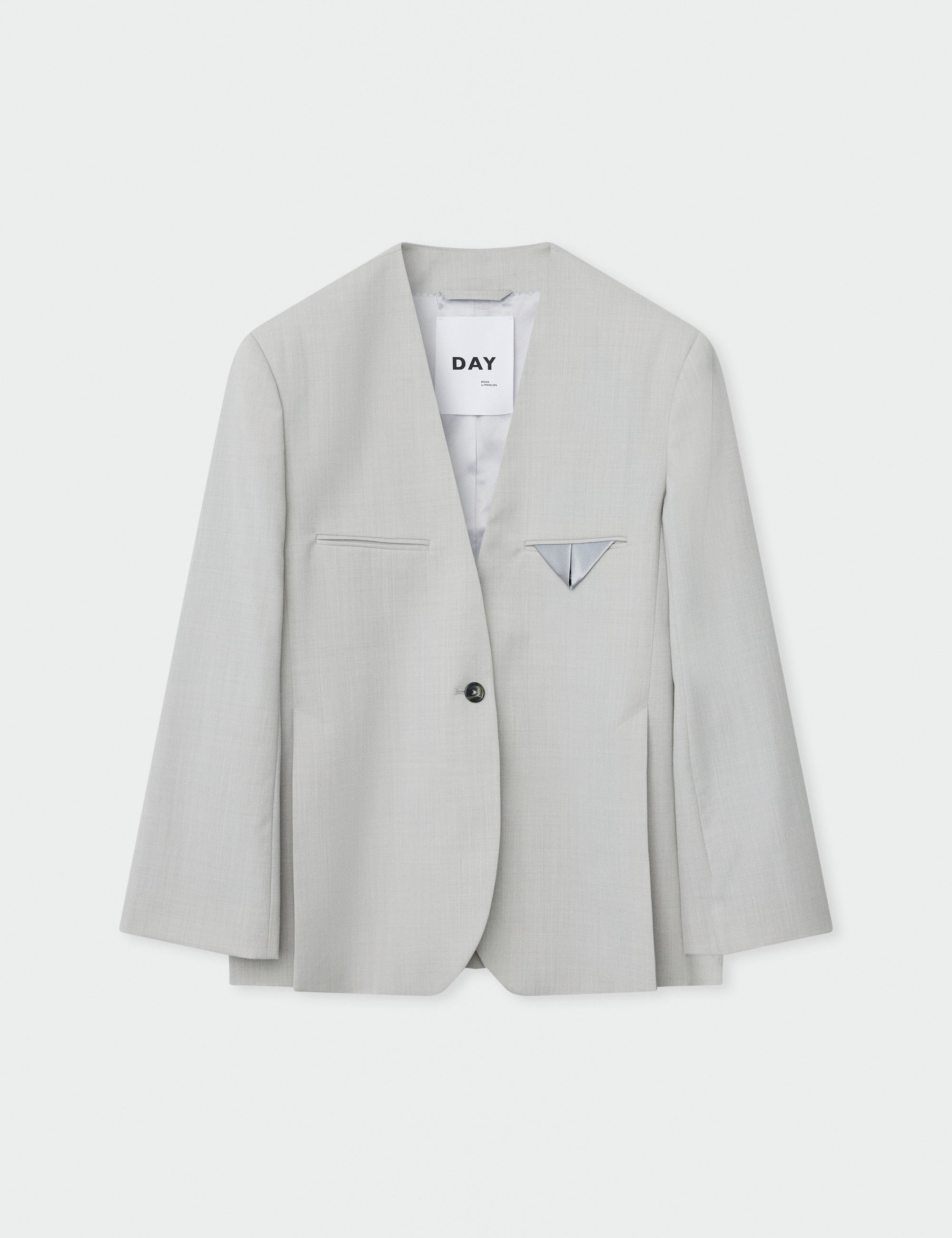 DAY Birger ét Mikkelsen Suzette - Classic Wool Blend Blazer 500132 MISTY BLUE MELANGE