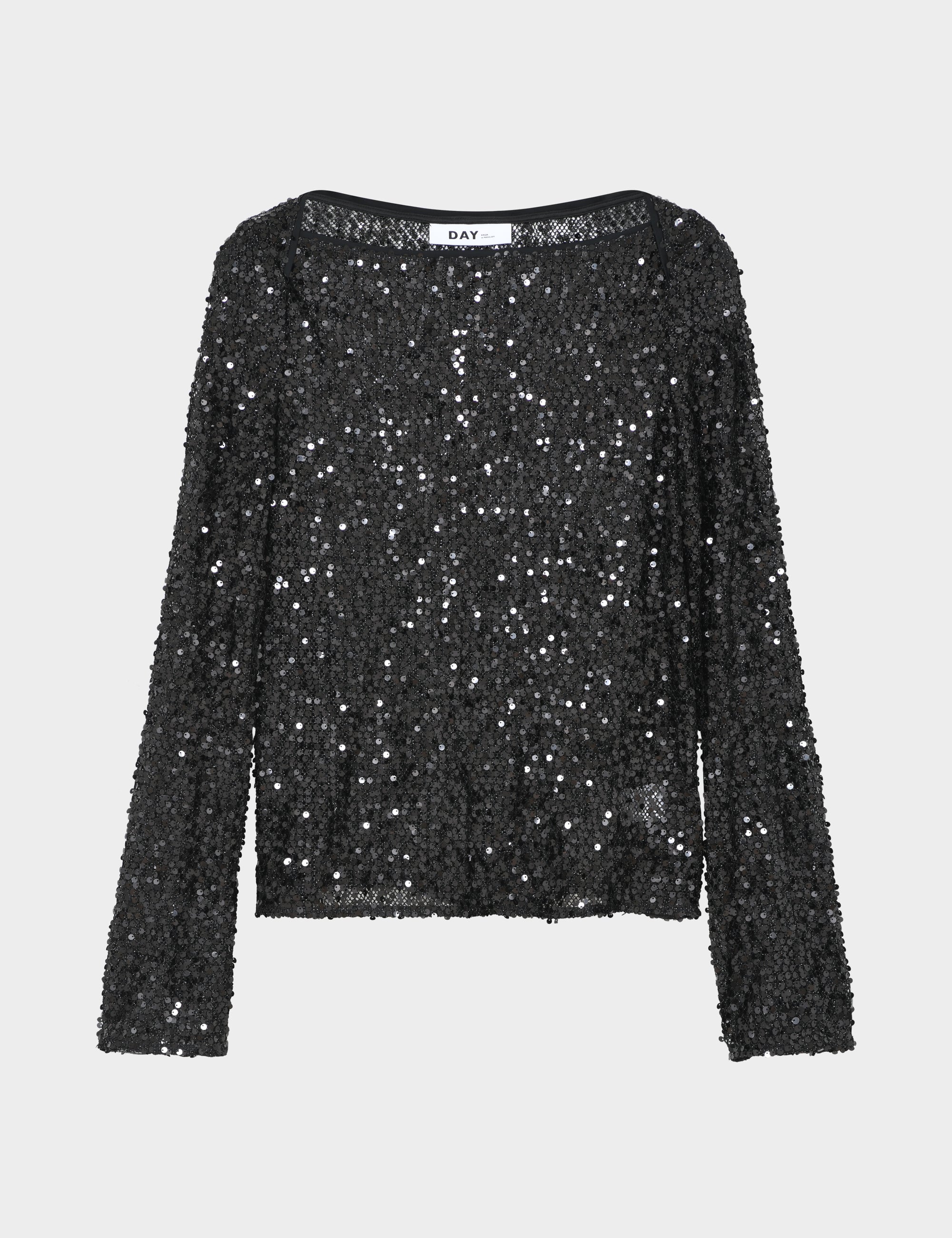 DAY Birger ét Mikkelsen Tuana - Shimmering Night Tops & T-Shirts 190303 BLACK