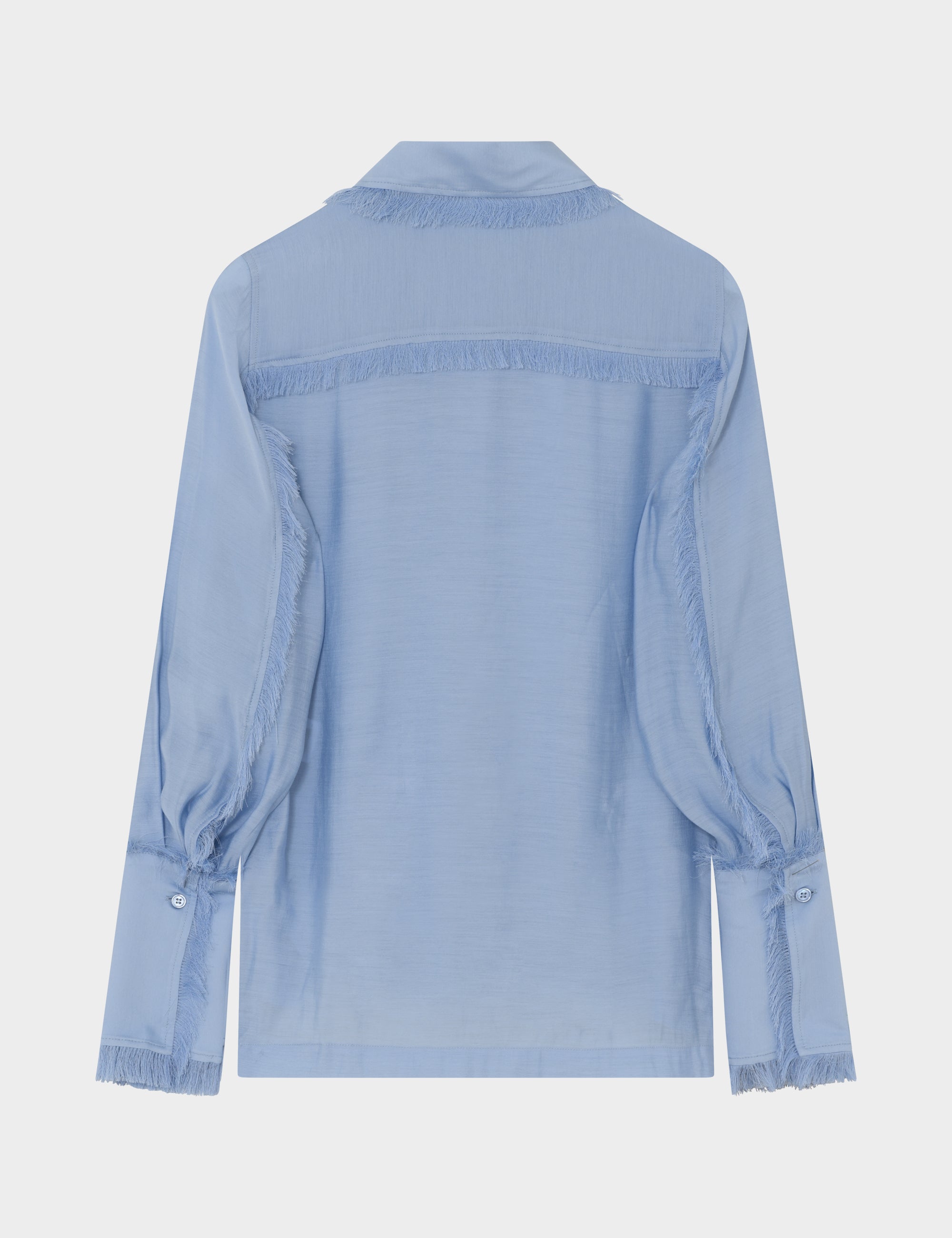 DAY Birger ét Mikkelsen Wio- Sheer Fringes Shirts & Blouses 163922 BRUNNERA BLUE