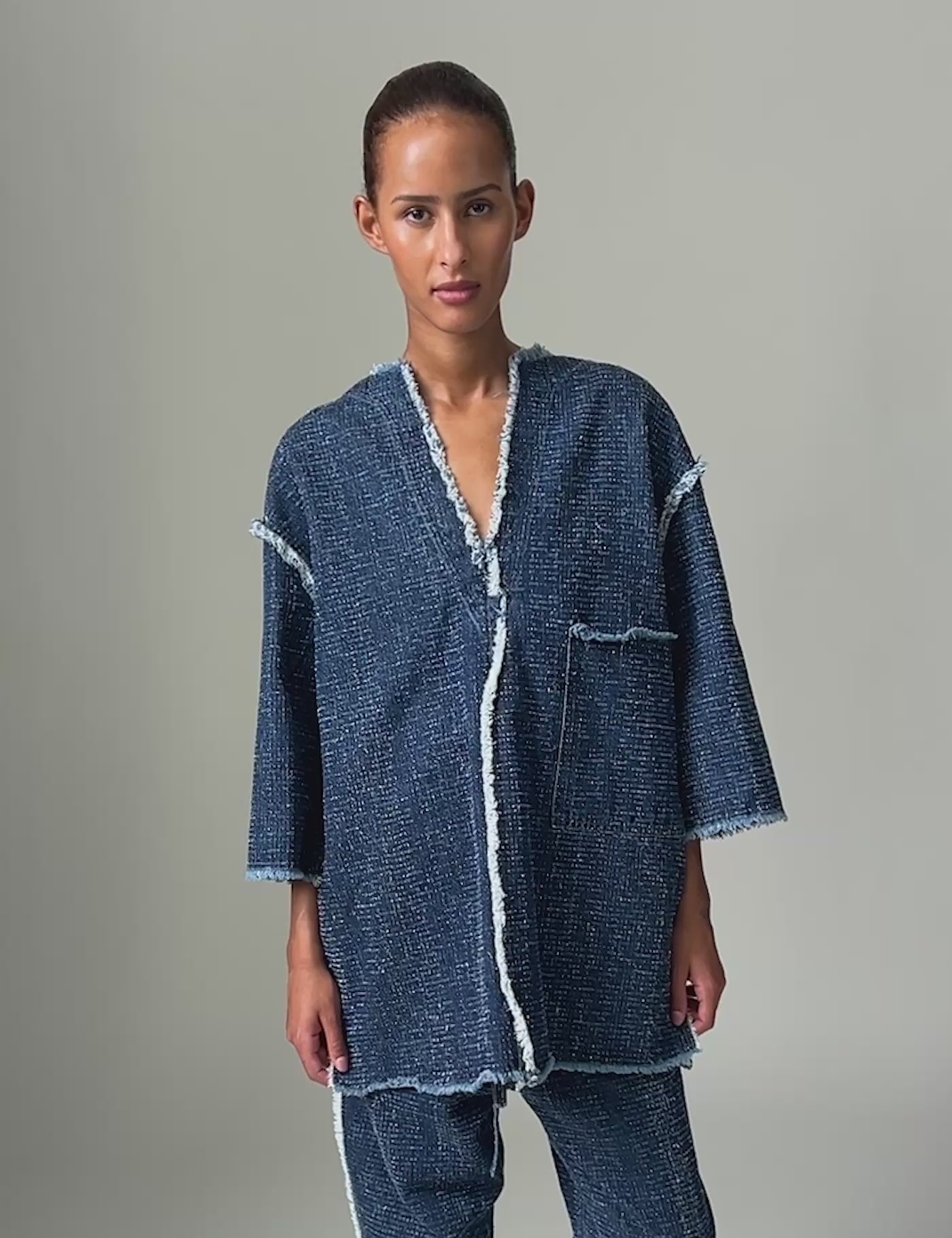 DAY Birger ét Mikkelsen Katrin - Punch Denim Tops & T-Shirts 04048 Peacoat